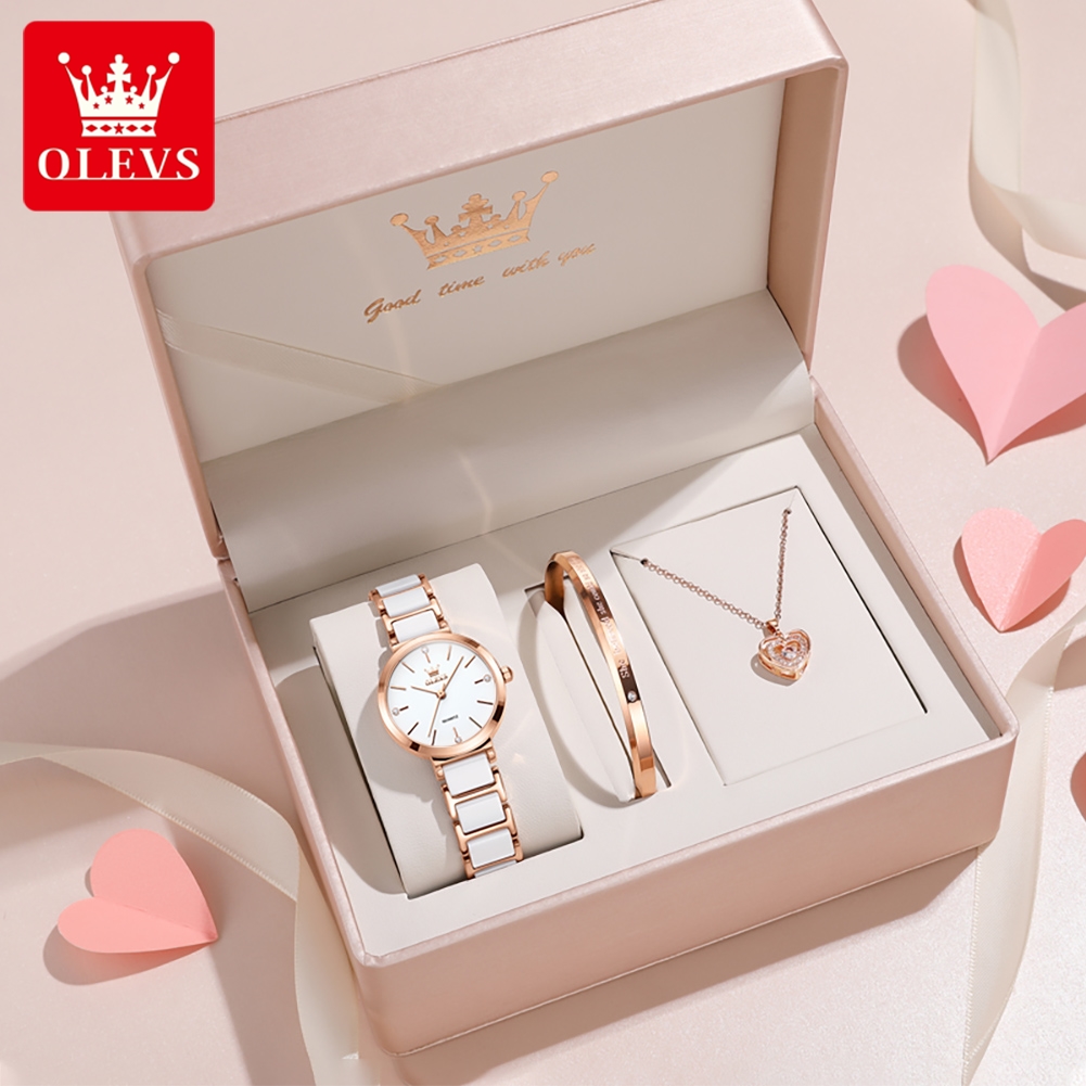 Ladies Luxury Watch - OLEVS ساعة نسائية 5877 ساعة كوارتز