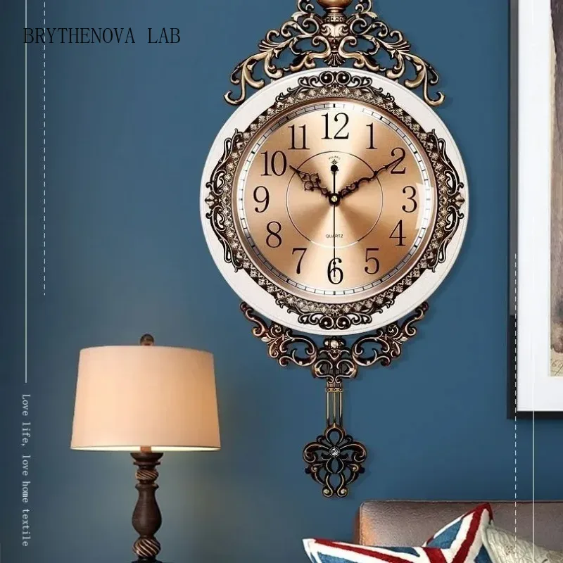 Luxury Watch Europe - ساعة حائط ذهبية فاخرة كبيرة للغرفة