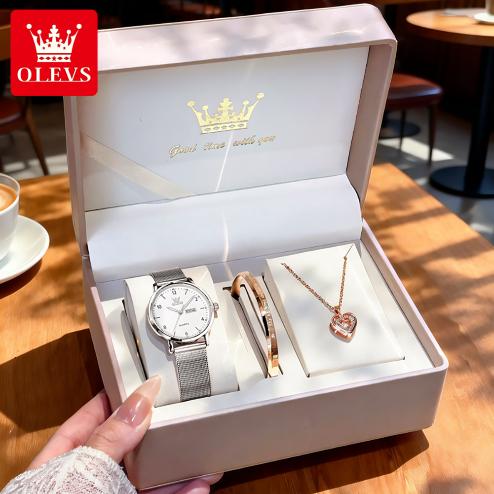 Luxury Watch Brands - ساعات OLEVS 2996 النسائية الأصلية الأنيقة،