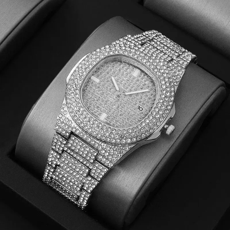 Luxury Watch Trading - ساعة رجالية عصرية جديدة مرصعة بالألماس