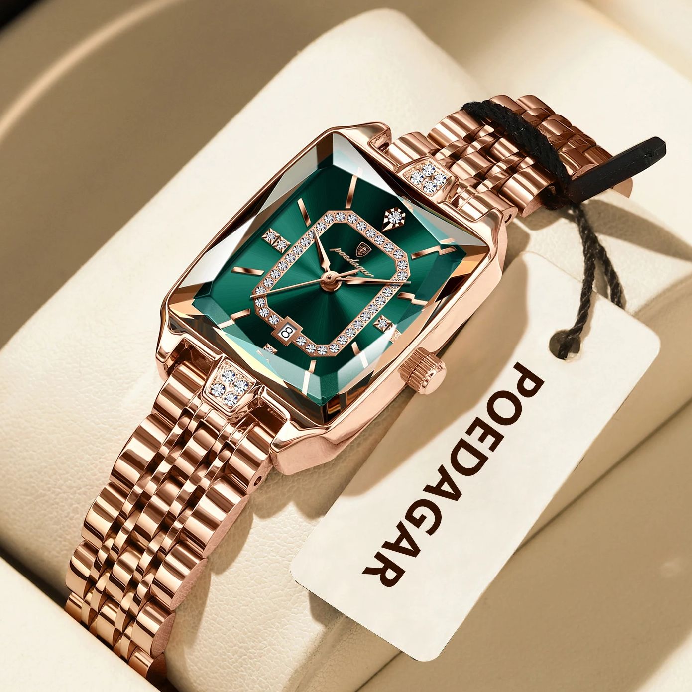 POEDAGAR ساعة نسائية فاخرة مقا - مراجعة Ladies Luxury Watch وسعره