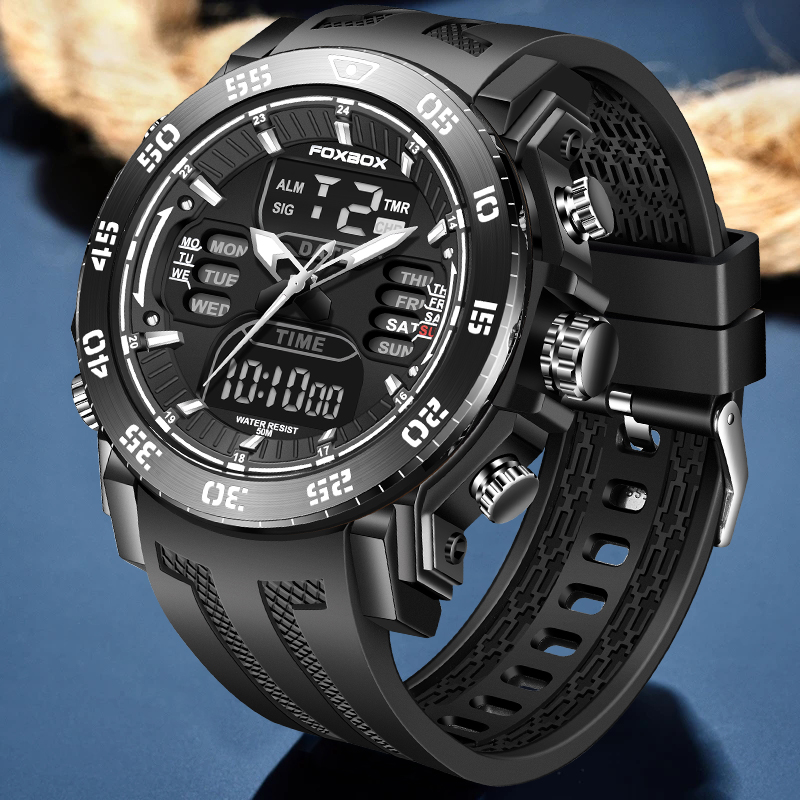 ساعات رجالية رقمية بشاشة مزدوج - مراجعة Minute Repeater Watch وسعره
