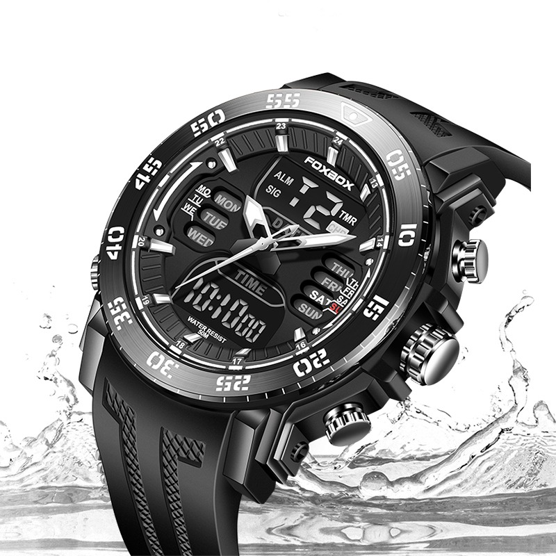 ساعات رجالية رقمية بشاشة مزدوج - مراجعة Minute Repeater Watch وسعره