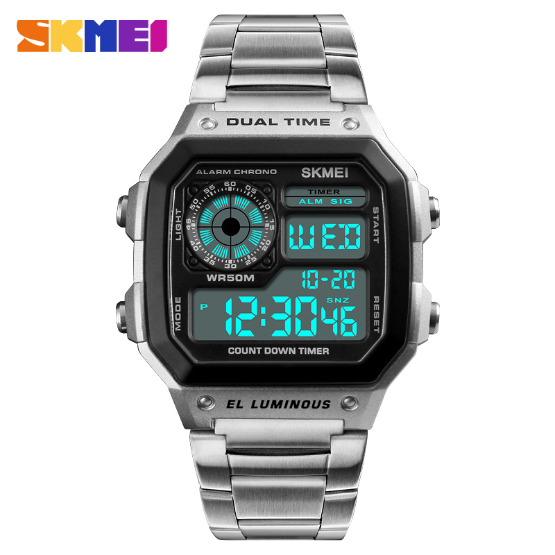 SKMEI 1335 ساعة رقمية للرجال ر - مراجعة Minute Repeater Watch وسعره