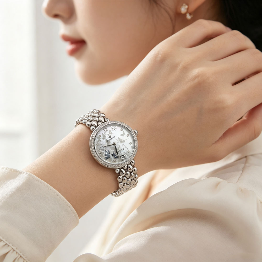 ساعة نسائية فاخرة بحركة ميكاني - مراجعة Ladies Luxury Watch وسعره
